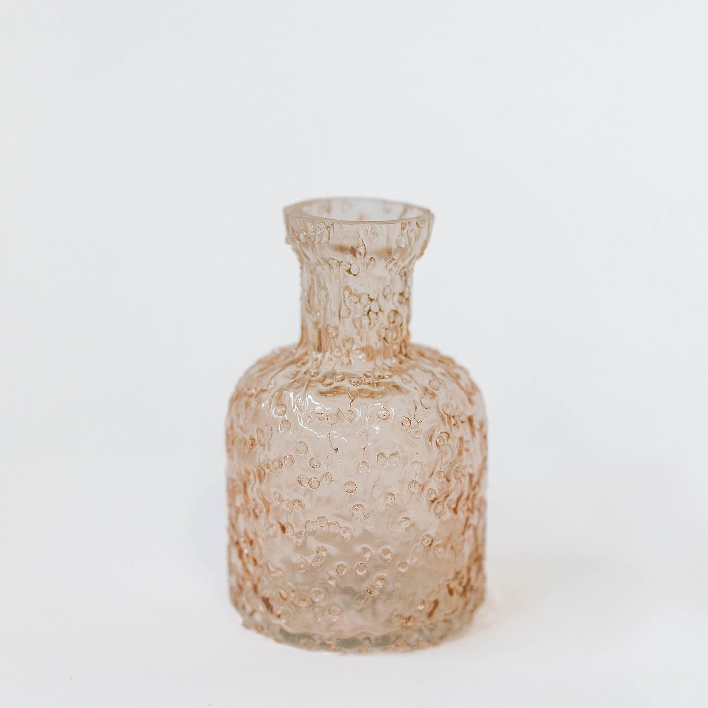 Textured Light Beige Decorative Bottle