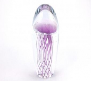 Purple Glow Jellyfish Paperweight