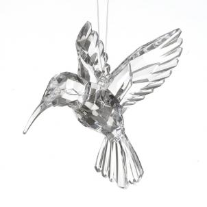 Clear Humming Bird Ornament