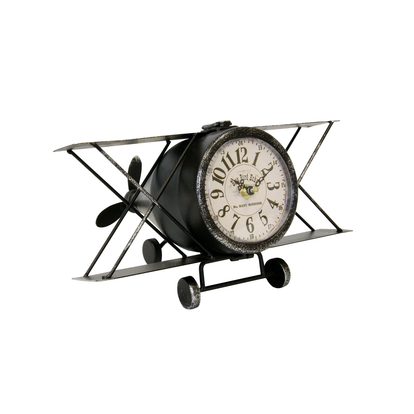 Classic Airplane With Numeral Display Table Clock