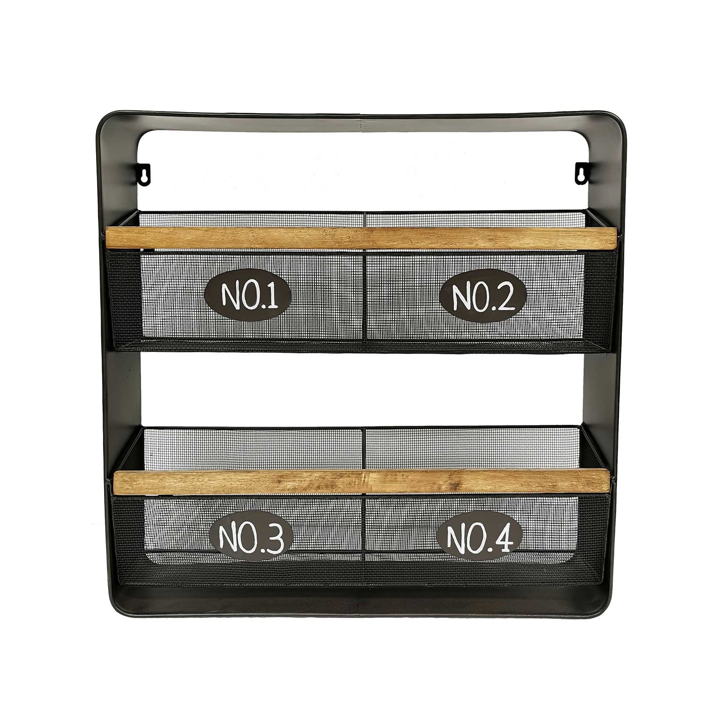 Organizer With Numbered Bins Wall Shelf