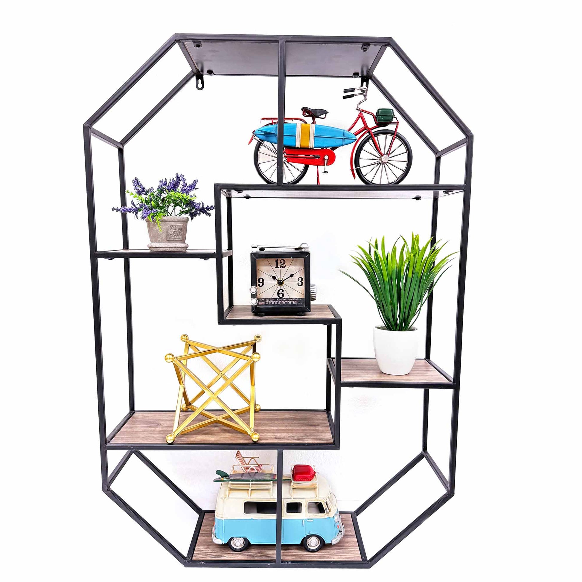 Octagonal Shaped Wall Shelf