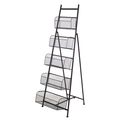 Organizer Stand With 5 Baskets Rack