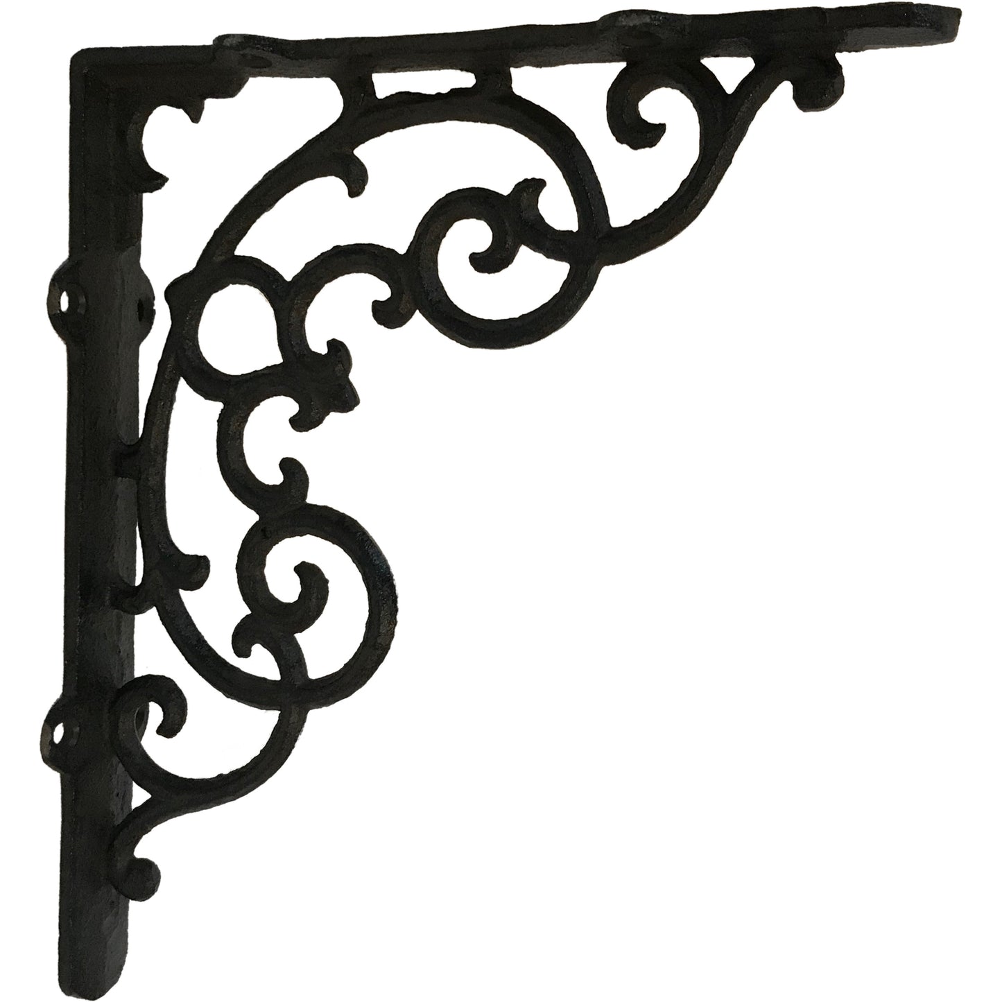 Set Of 2 Scroll Work Cast Iron Shelf Bracket