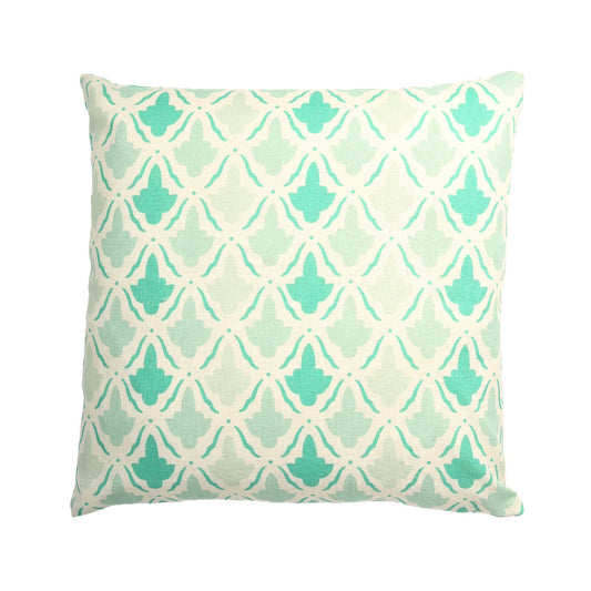 Kyoto Green And White With Polyester Insert Pillow