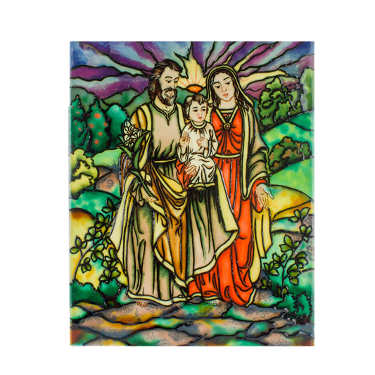 Stained Glass Look- Holy Family Wall Decor