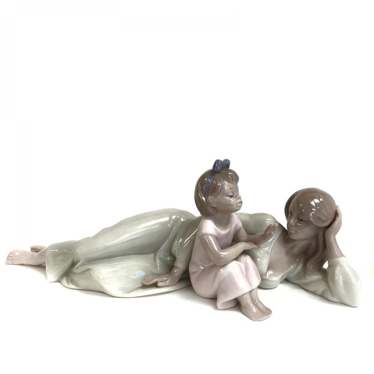 Mother At Rest With Her Daughter Figurine