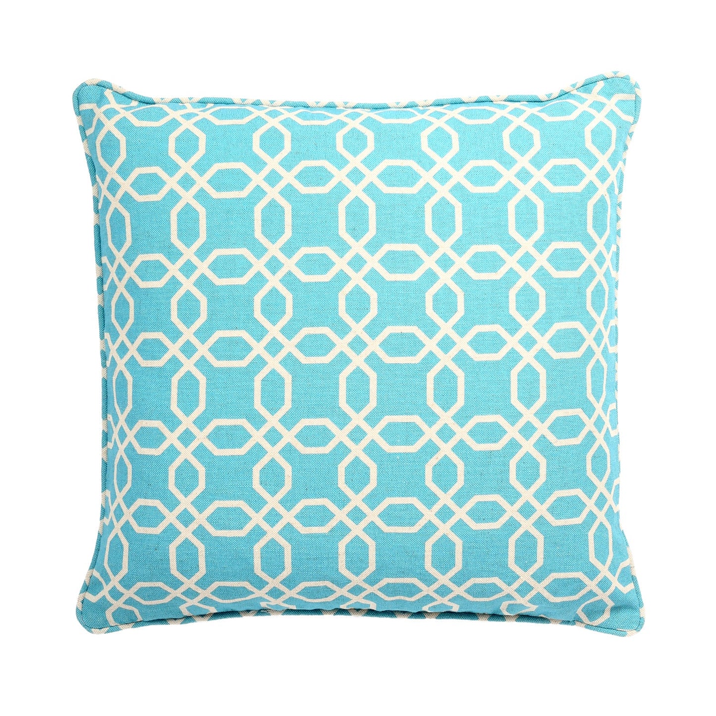 Blue And White Pattern With Polyester Insert Pillow