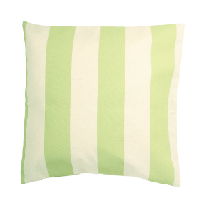 White And Green Stripes With Polyester Insert Pillow