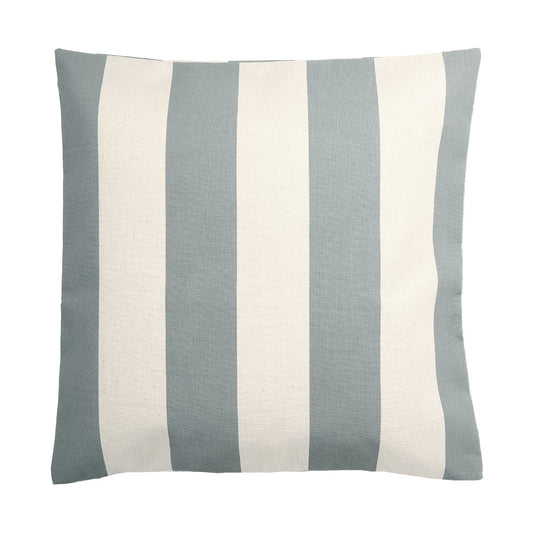 White And Gray Stripes With Polyester Insert Pillow