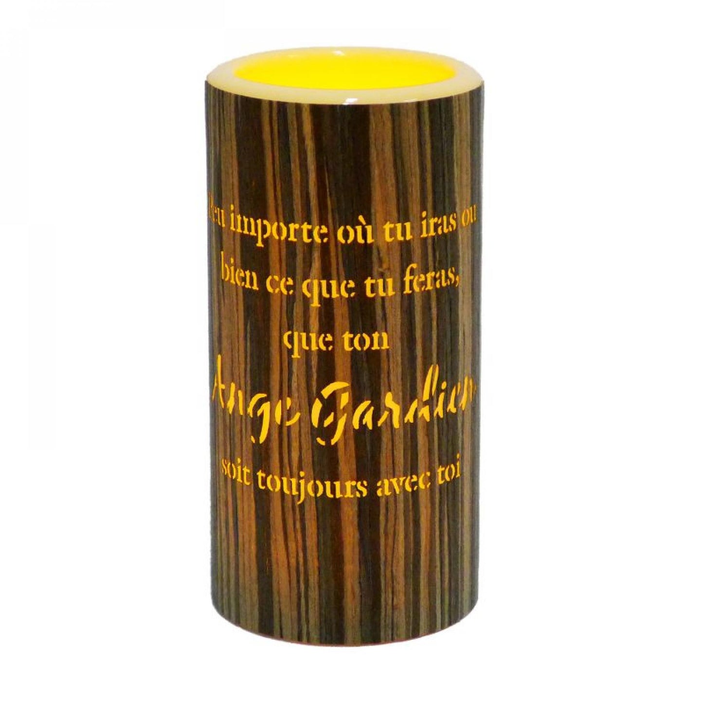 Led With French Text- Ange Gardien Candle