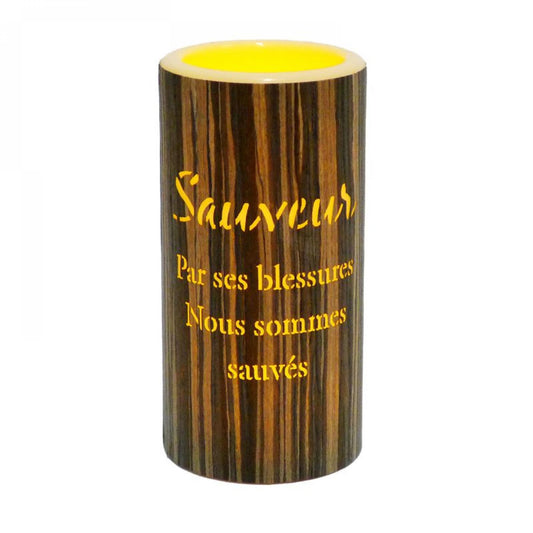 Led With French Text- Sauveteur Candle