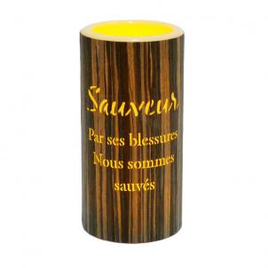 Led With French Text- Sauveteur Candle