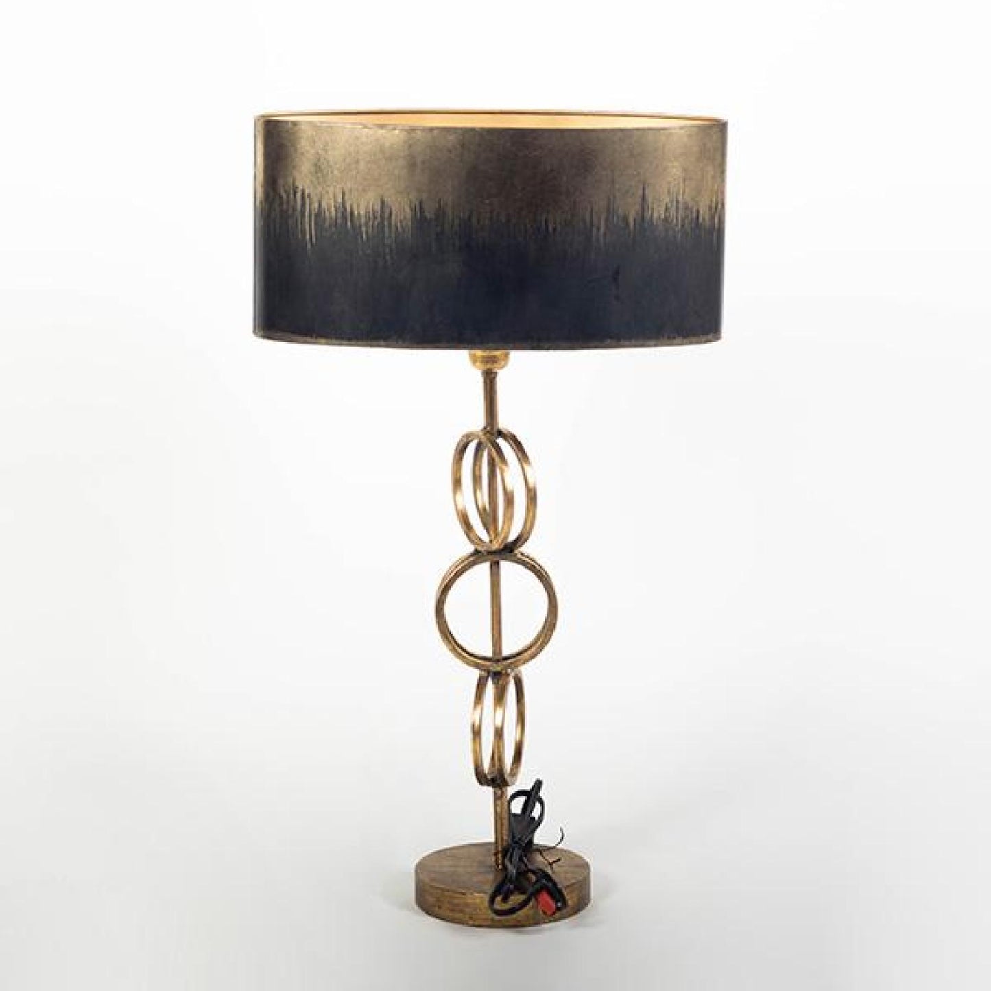 Antique Gold And Black Table Lamp