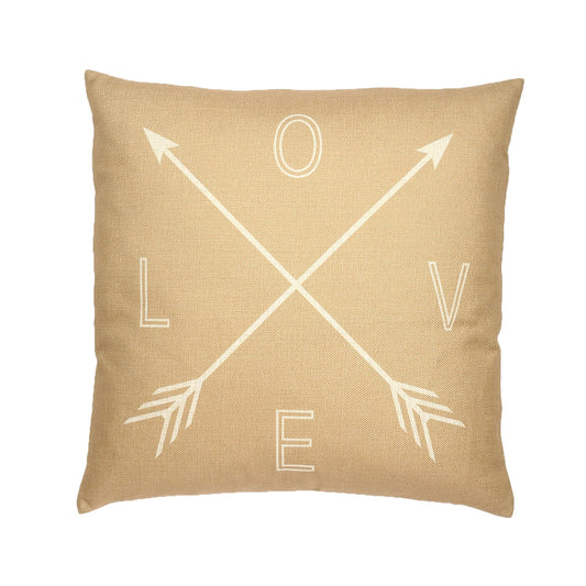 Compass Points- L O V E With Feather Down Insert Pillow