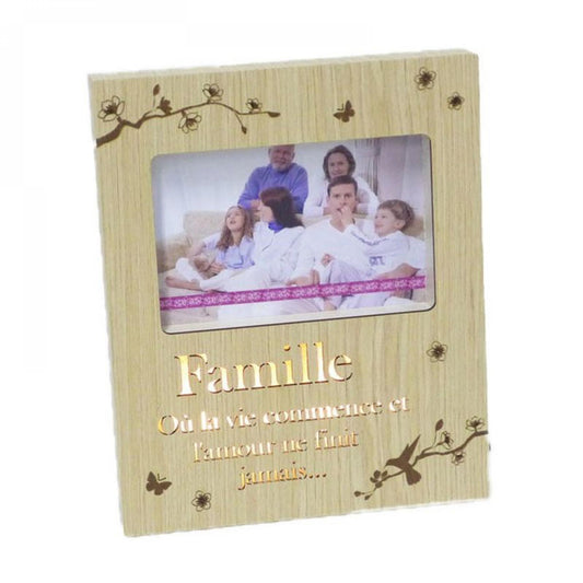 French Text Famille Photo Frame