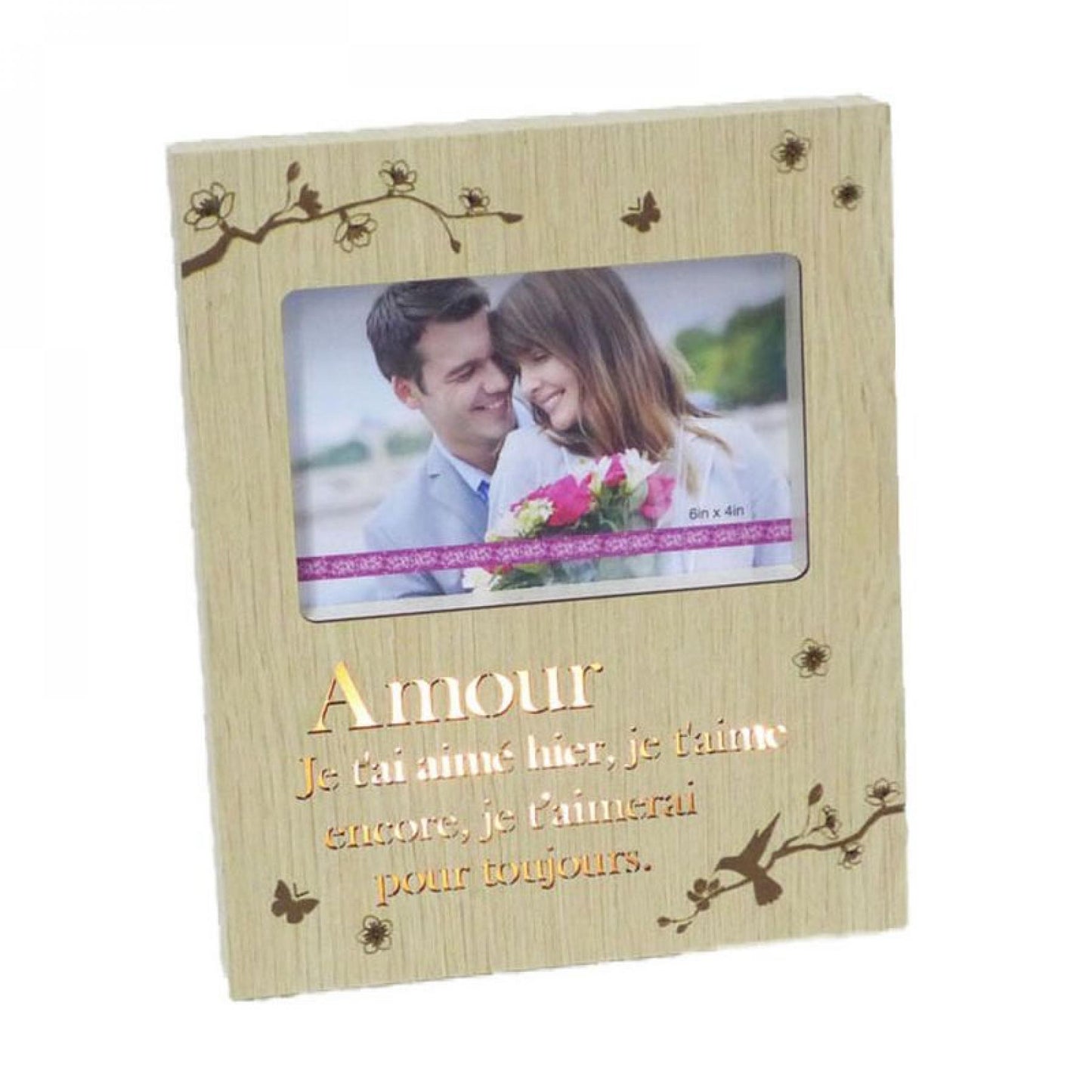 French Text Amour Photo Frame