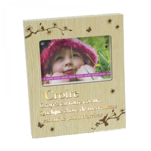 French Text Croire Photo Frame