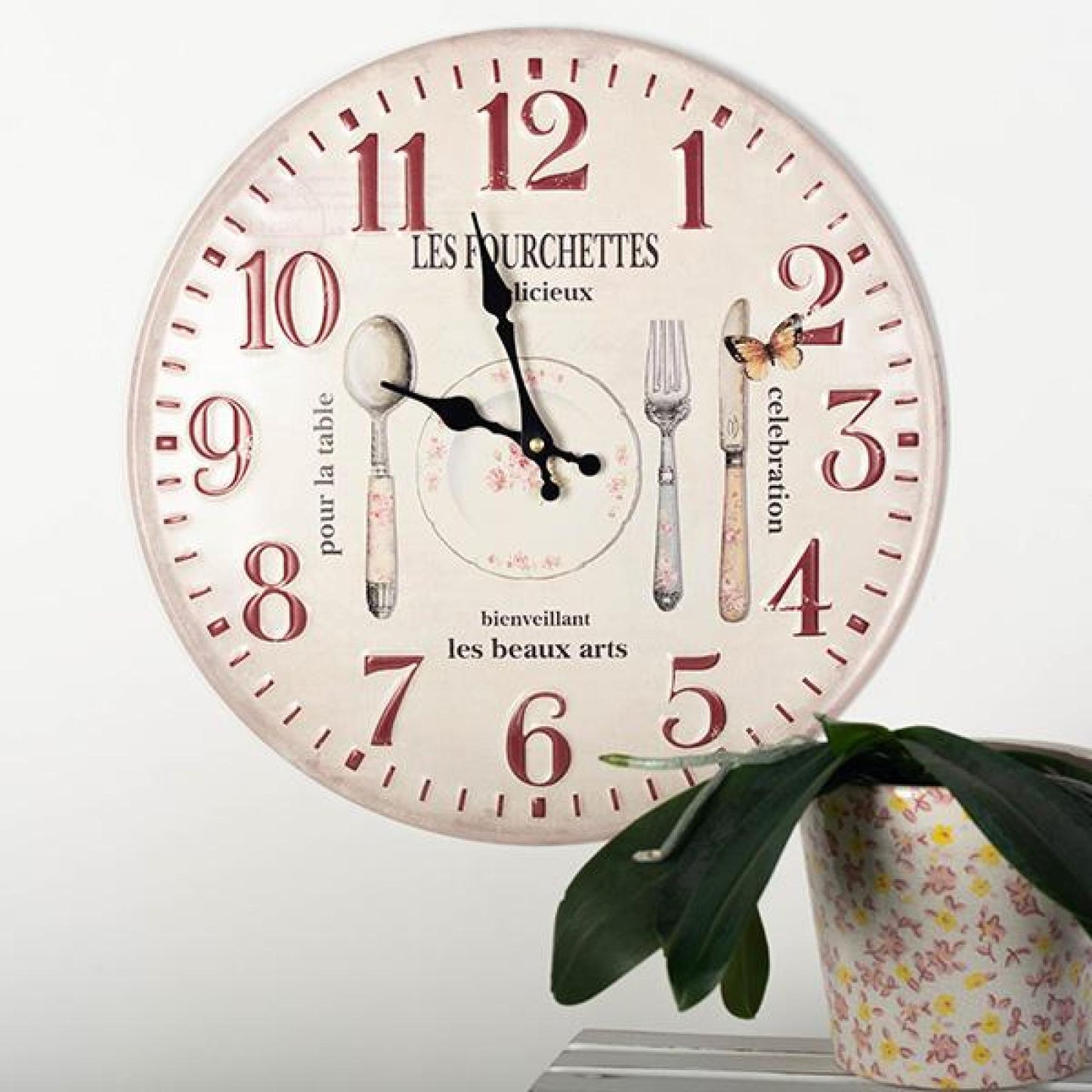 Celebration Cutlery Pictures Wall Clock