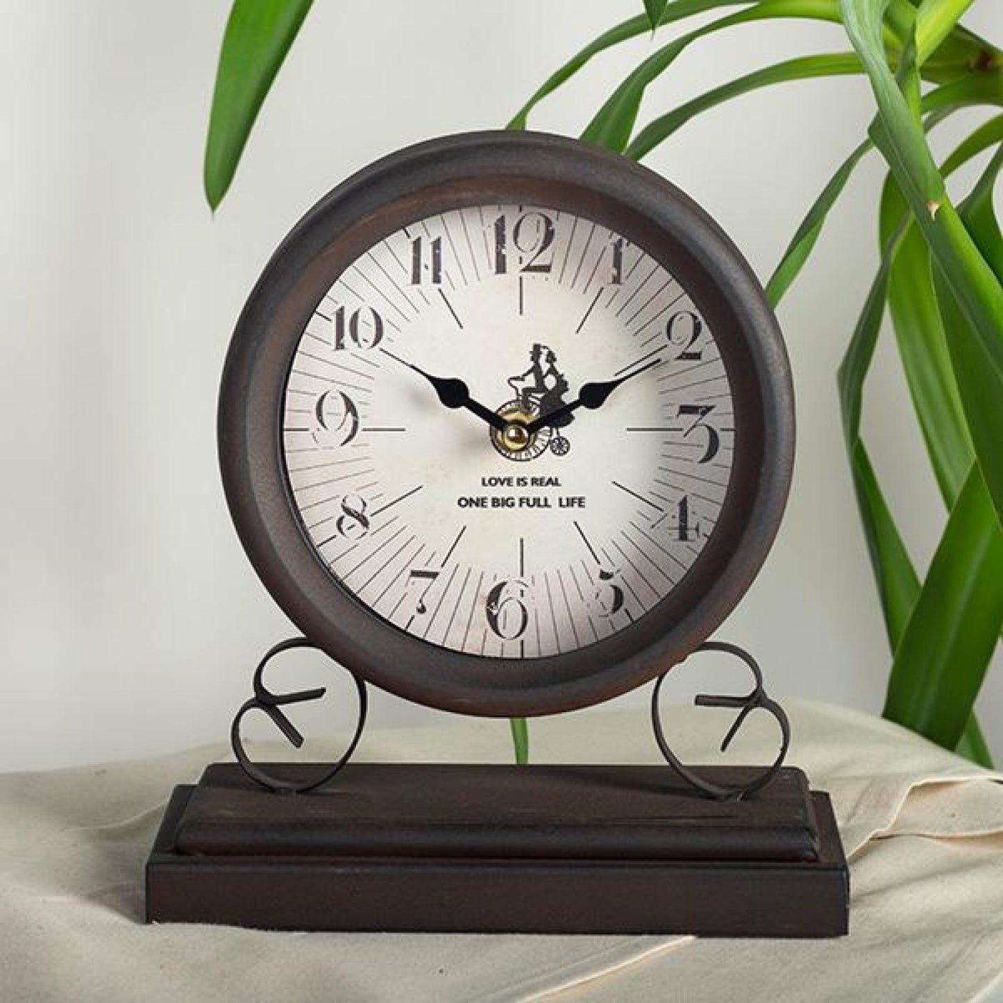 Love Is Real One Big Full Life-Text Table Wall Clock