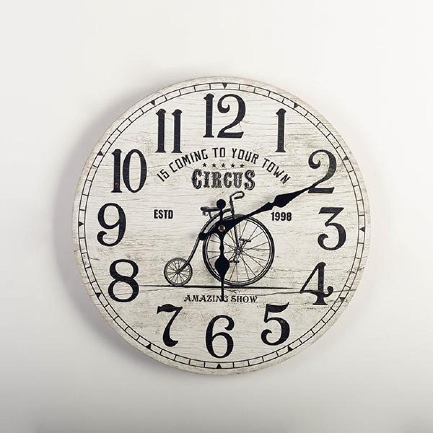 Circus- With Text Wall Clock