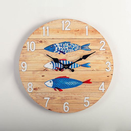 3 Fish Wall Clock