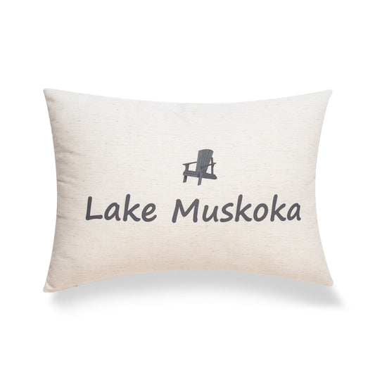 Lake Muskoka With Feather Down Insert Pillow