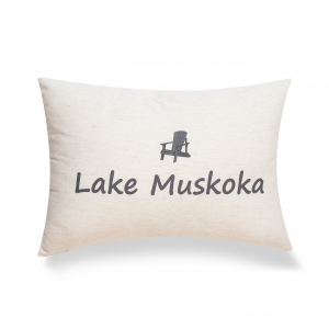 Lake Muskoka With Feather Down Insert Pillow