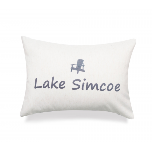 Lake Simcoe With Feather Down Insert Pillow