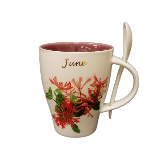 June Honeysuckle Mug And Spoon