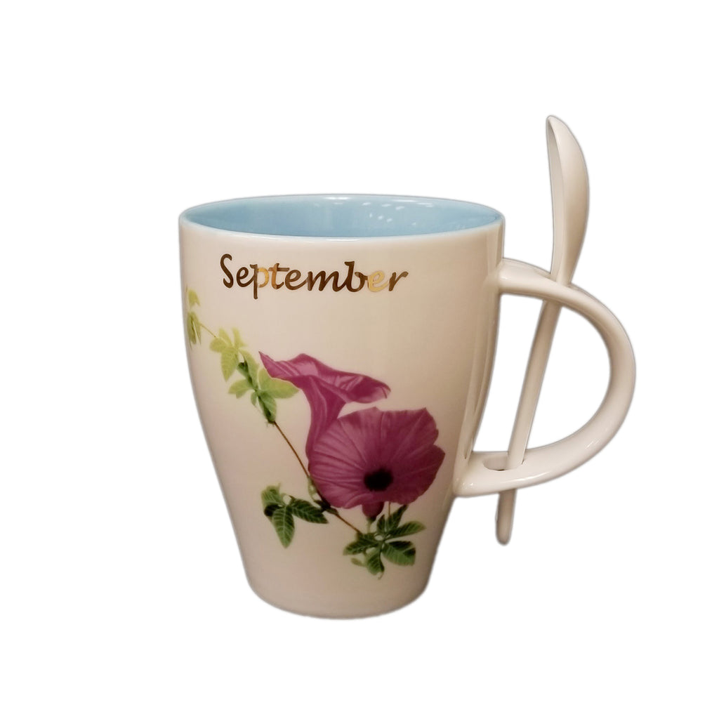 September Morning Glory Mug And Spoon