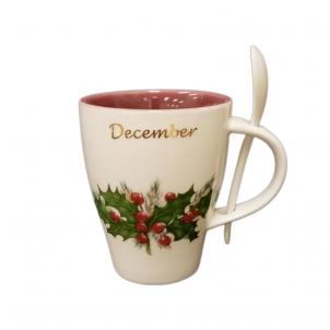 December Holly Mug And Spoon