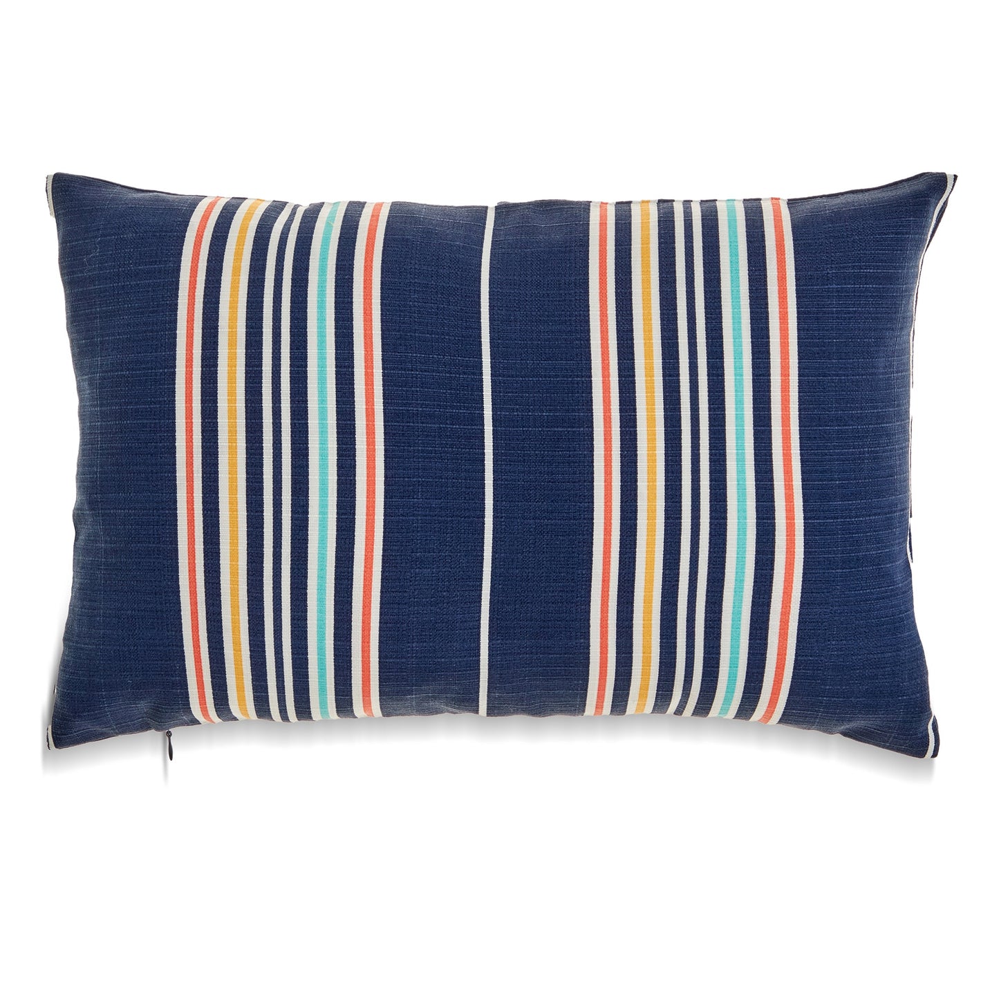 Navy Blue French Stripe With Poly Insert Pillow