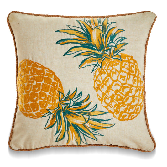 Pineapples Pattern With Poly Insert Pillow