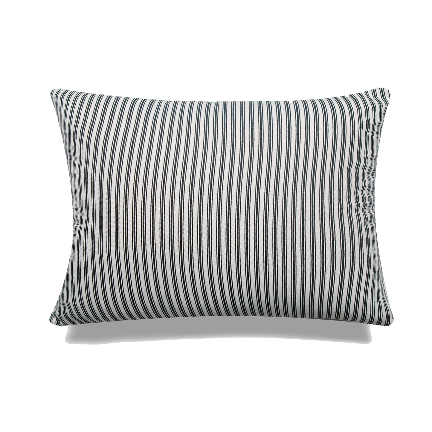 Black Stripes With Feather Down Insert Pillow