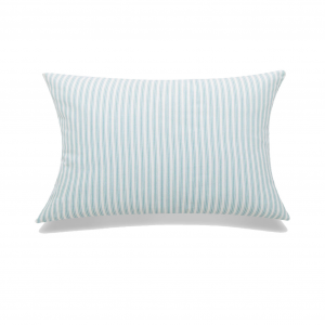 Blue And White Striped With Feather Down Insert Pillow