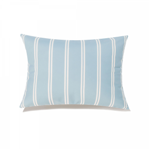 Harrison Blue With White Stripes And Feather Down Insert Pillow