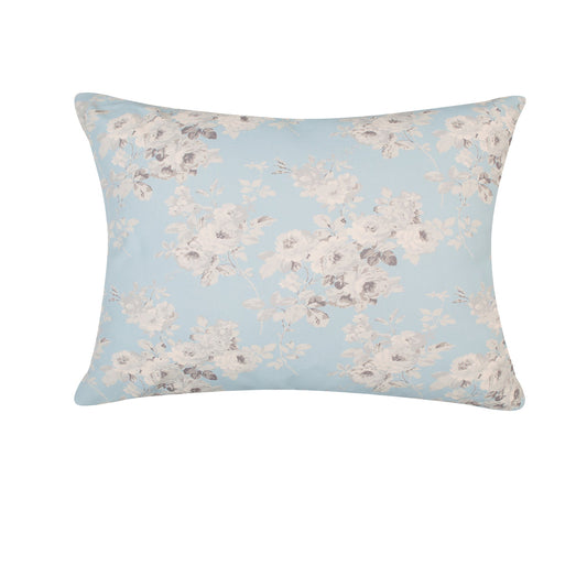 Romantic Floral Print With Feather Down Insert Pillow