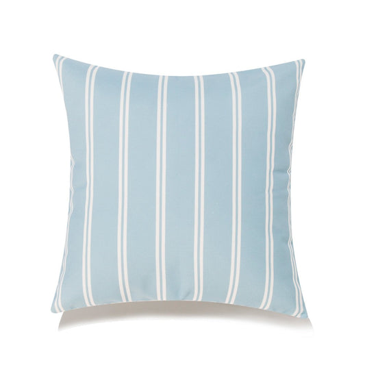 Blue With White Stripes And Featherdown Insert Pillow