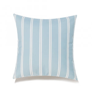 Blue With White Stripes And Featherdown Insert Pillow