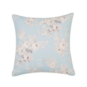 Romantic White And Gray Floral Pattern With Featherdown Insert Pillow