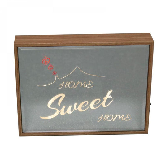 Reflection Art Led Lit-Home Sweet Home Block Sign