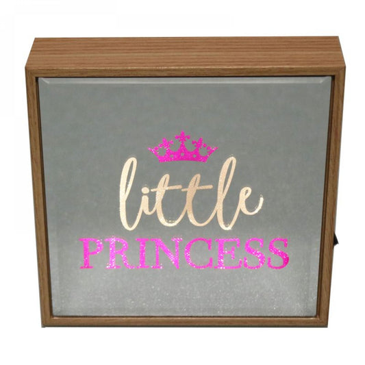 Reflection Art Led Lit-Litle Princess Block Sign