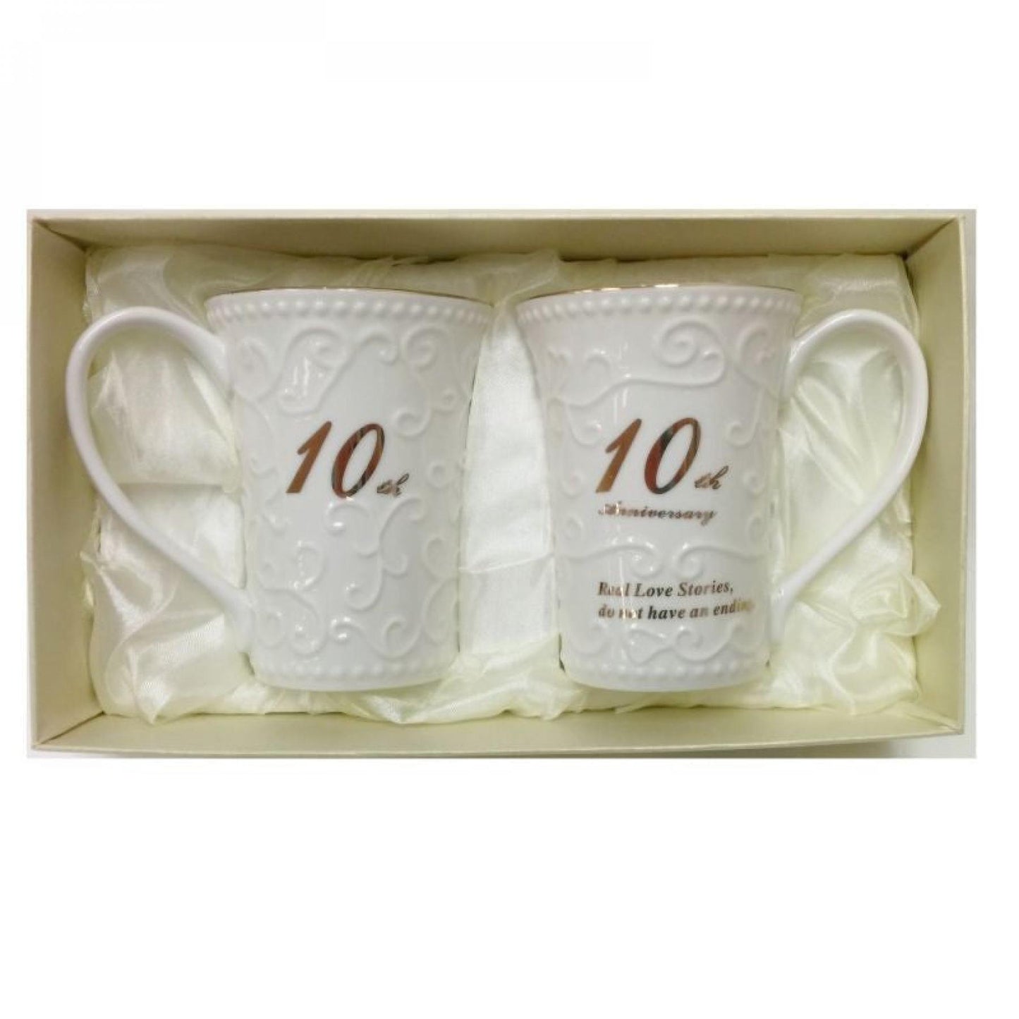 Set Of 2 10Th Anniversary Mug