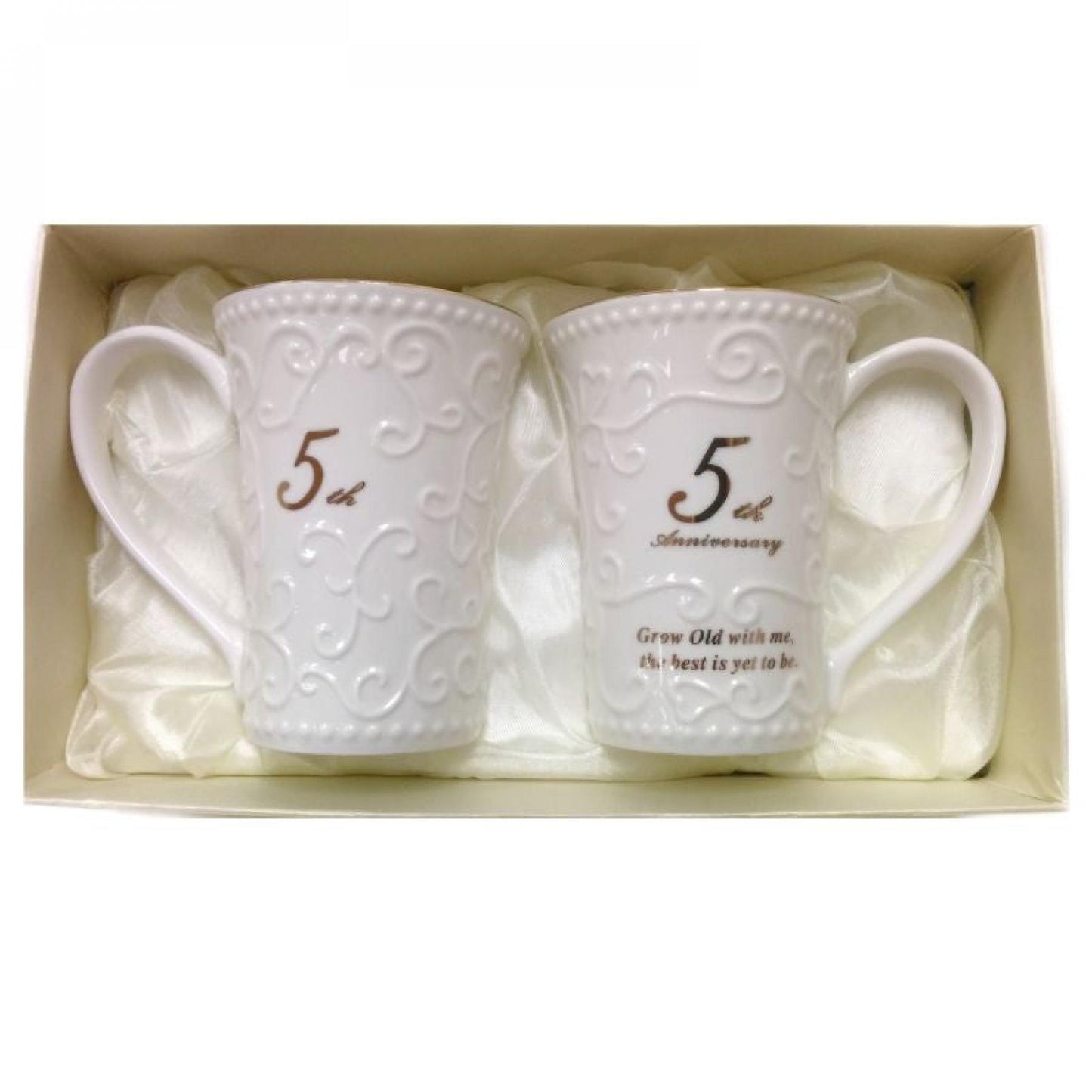 Set Of 2 5Th Anniversary Mug