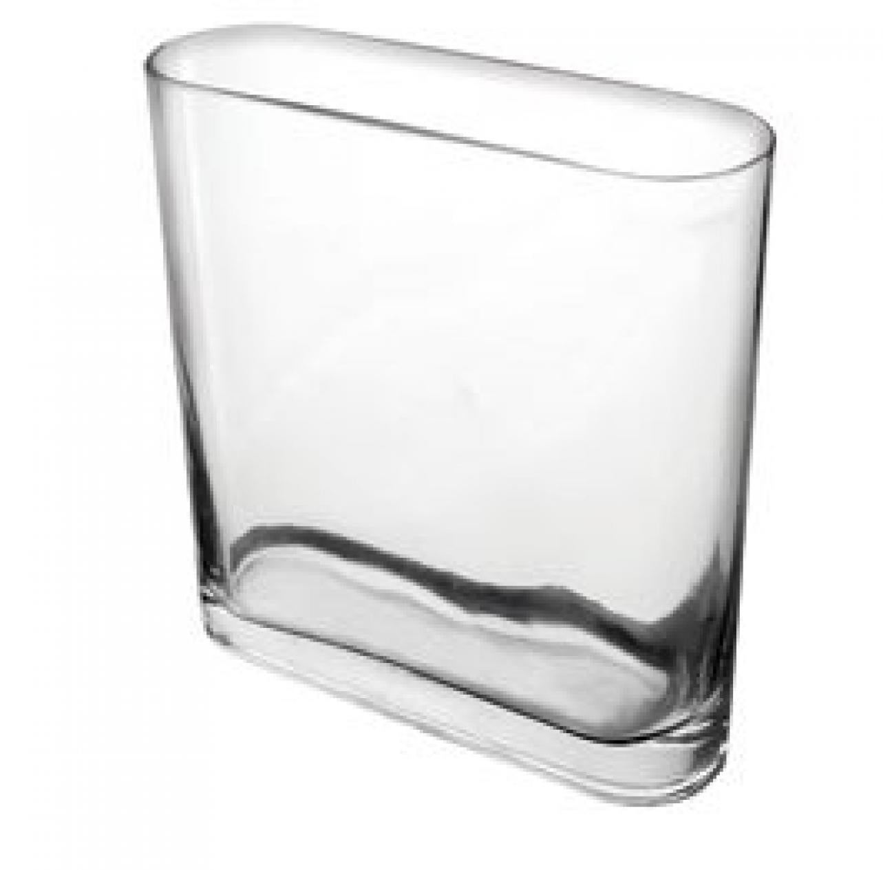 6" Olivia Oval Clear Vase