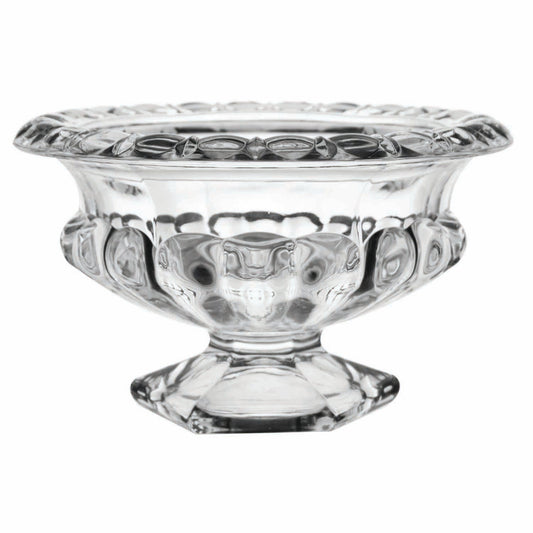 5"Clear Glass Abelia Compote Bowl