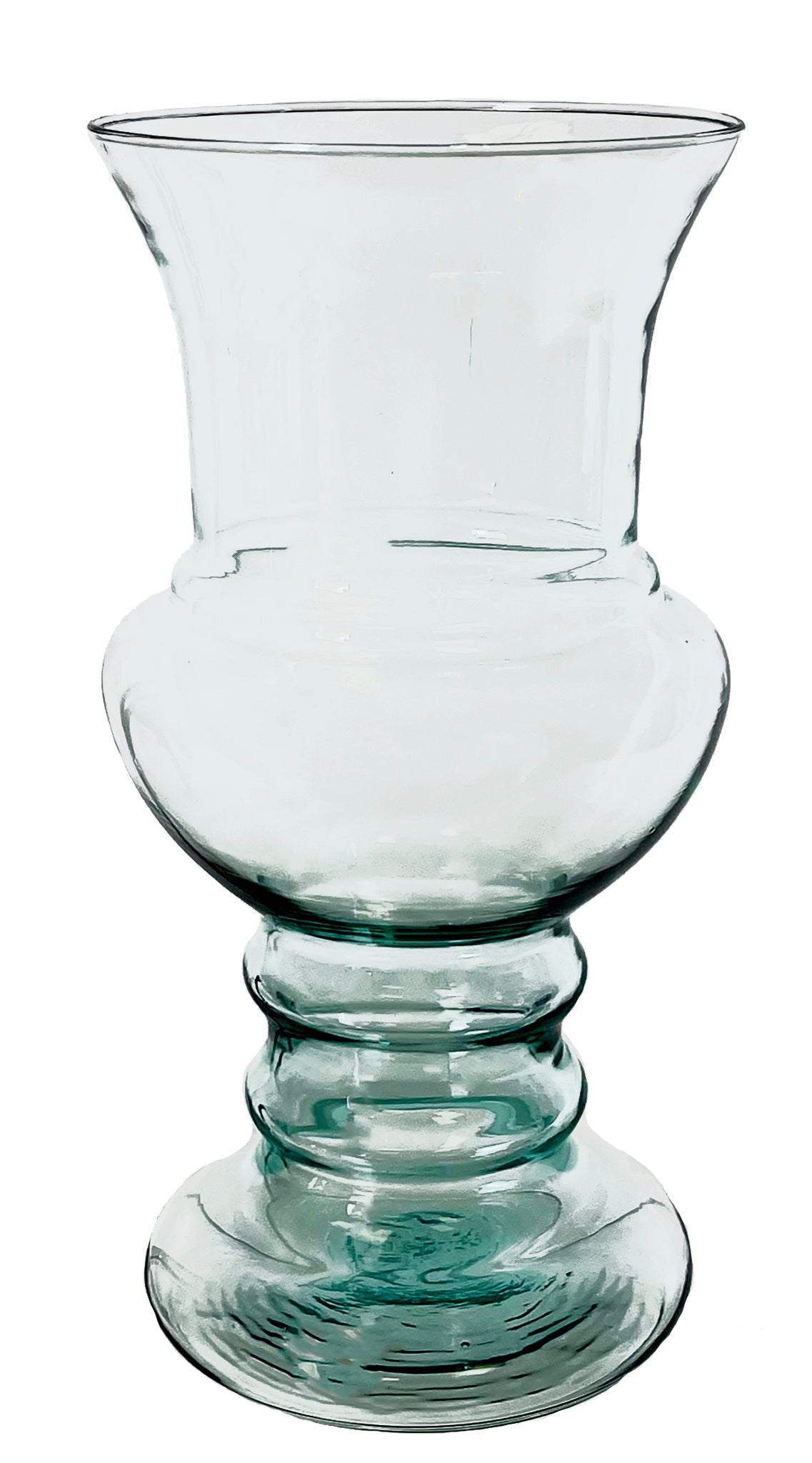 13" Glass Urn Vase