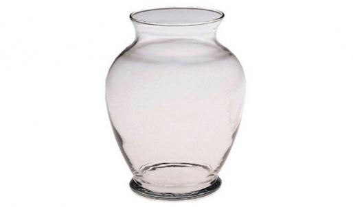 6.25"H Glass Ginger Vase