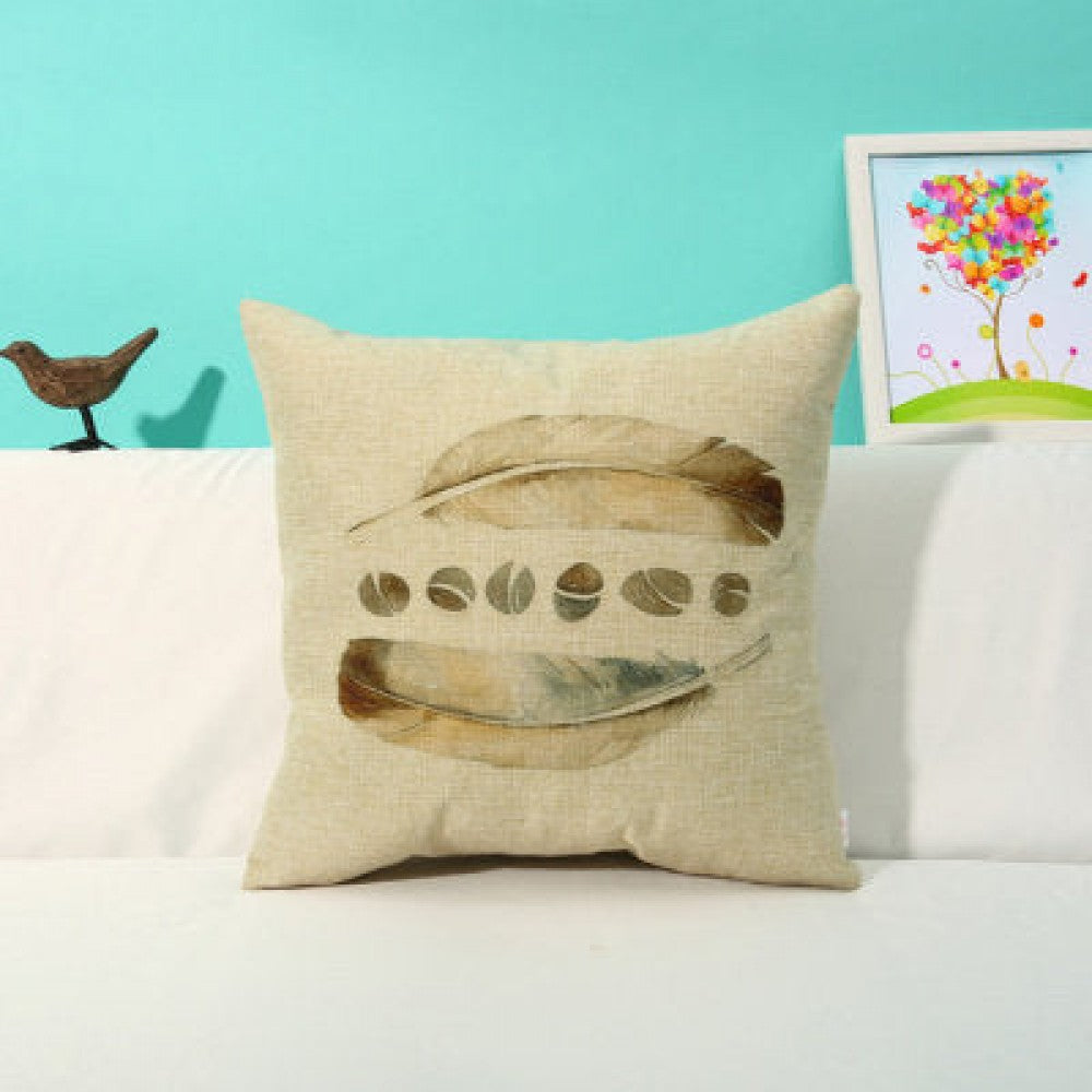 Stones And Feathers With Feather Down Insert Pillow